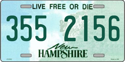 NH license plate 3552156