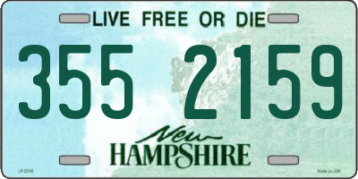 NH license plate 3552159