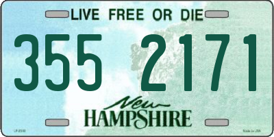 NH license plate 3552171