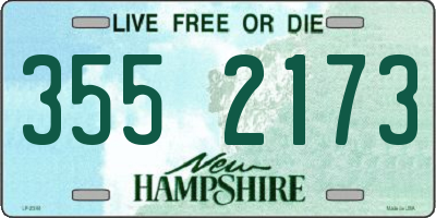 NH license plate 3552173