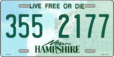 NH license plate 3552177
