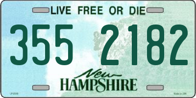 NH license plate 3552182
