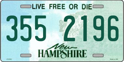 NH license plate 3552196