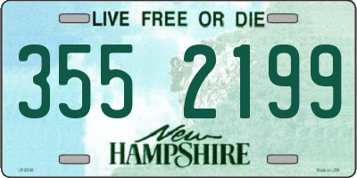 NH license plate 3552199