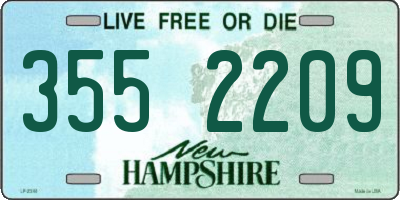 NH license plate 3552209