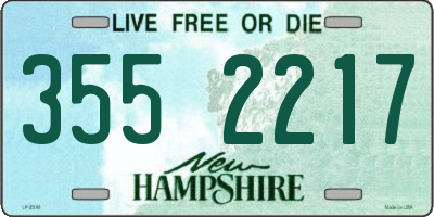 NH license plate 3552217