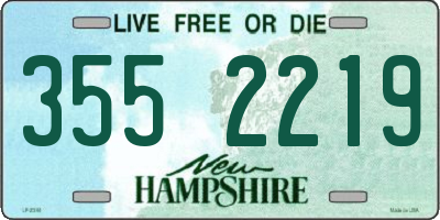 NH license plate 3552219