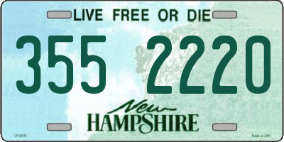 NH license plate 3552220