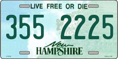 NH license plate 3552225