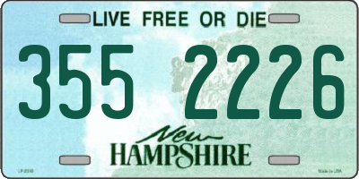 NH license plate 3552226