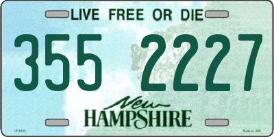 NH license plate 3552227