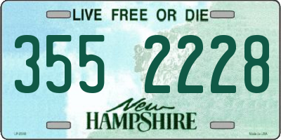 NH license plate 3552228