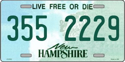 NH license plate 3552229