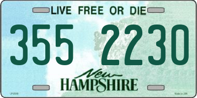 NH license plate 3552230
