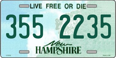 NH license plate 3552235