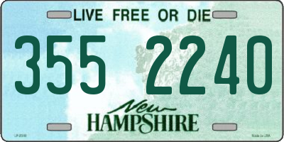 NH license plate 3552240
