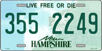 NH license plate 3552249
