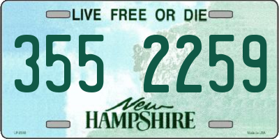 NH license plate 3552259