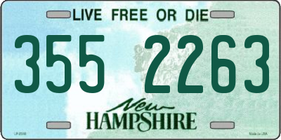 NH license plate 3552263