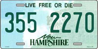 NH license plate 3552270
