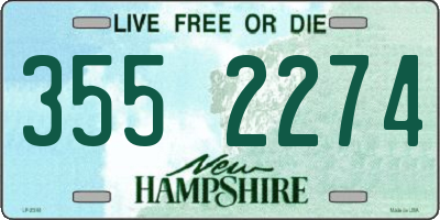 NH license plate 3552274