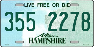 NH license plate 3552278
