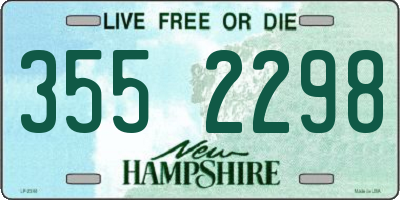 NH license plate 3552298