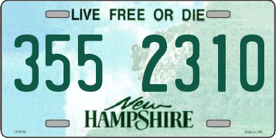 NH license plate 3552310