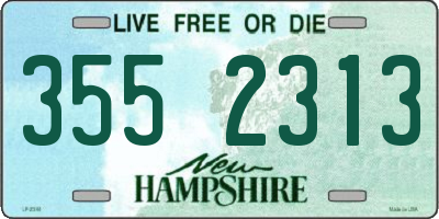 NH license plate 3552313