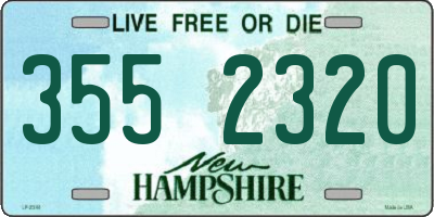 NH license plate 3552320