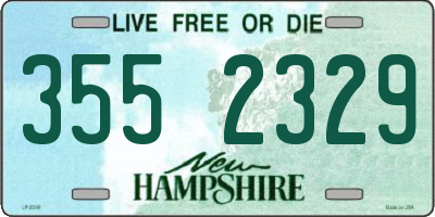 NH license plate 3552329