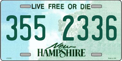 NH license plate 3552336