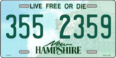 NH license plate 3552359
