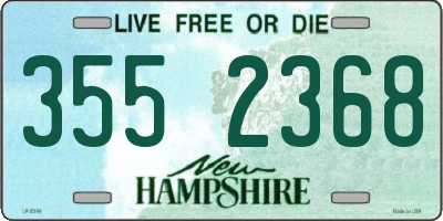 NH license plate 3552368