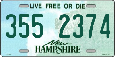 NH license plate 3552374