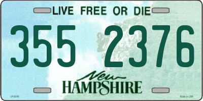 NH license plate 3552376