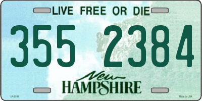 NH license plate 3552384