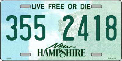 NH license plate 3552418