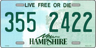 NH license plate 3552422