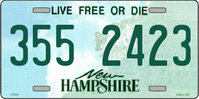NH license plate 3552423