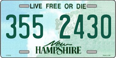 NH license plate 3552430