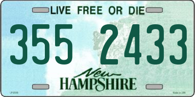 NH license plate 3552433