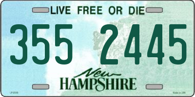 NH license plate 3552445