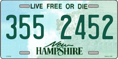 NH license plate 3552452