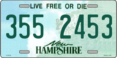 NH license plate 3552453