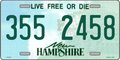 NH license plate 3552458
