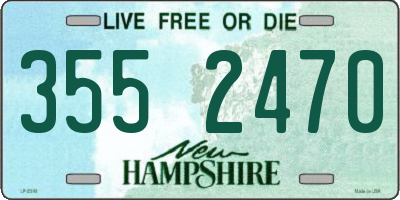 NH license plate 3552470