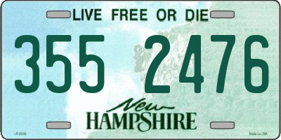 NH license plate 3552476