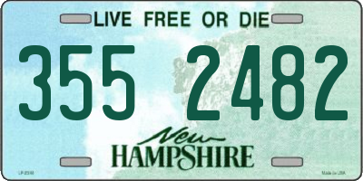 NH license plate 3552482