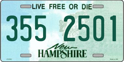 NH license plate 3552501
